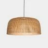 Ay Illuminate Hanglamp Doppio Grid Naturel Bamboe ø80cm