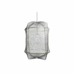 Ay Illuminate Hanglamp Z1 Zwart Sisal Net Grijs ø67x100cm
