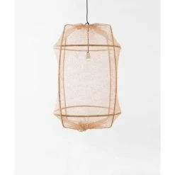 Ay Illuminate Hanglamp Z2 Blond Sisal Net Tea Dyed ø67x100cm