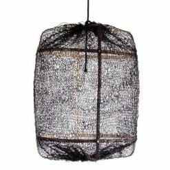 Ay Illuminate Hanglamp Z5 Zwart Sisal Net ø42x57cm