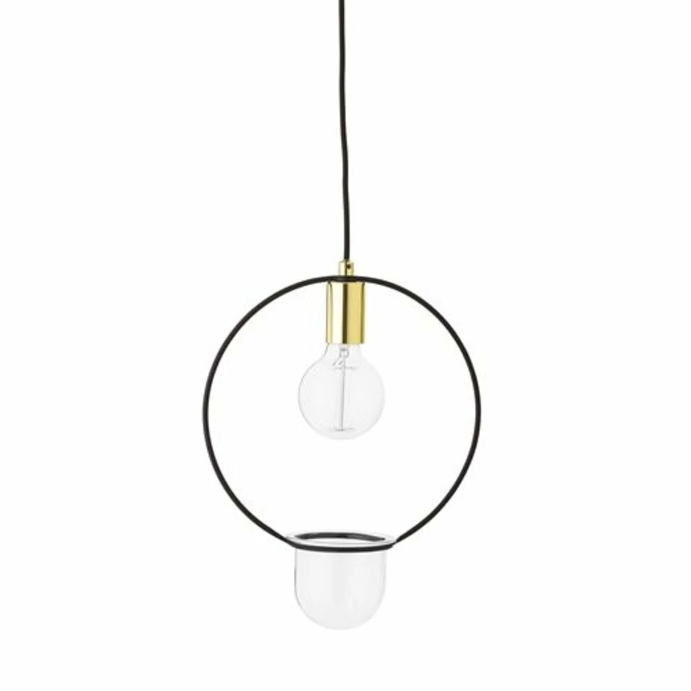 Bloomingville Hanglamp Gold Finish Glas 2 Bloomingville Hanglamp Gold Finish Glas - Afbeelding 2