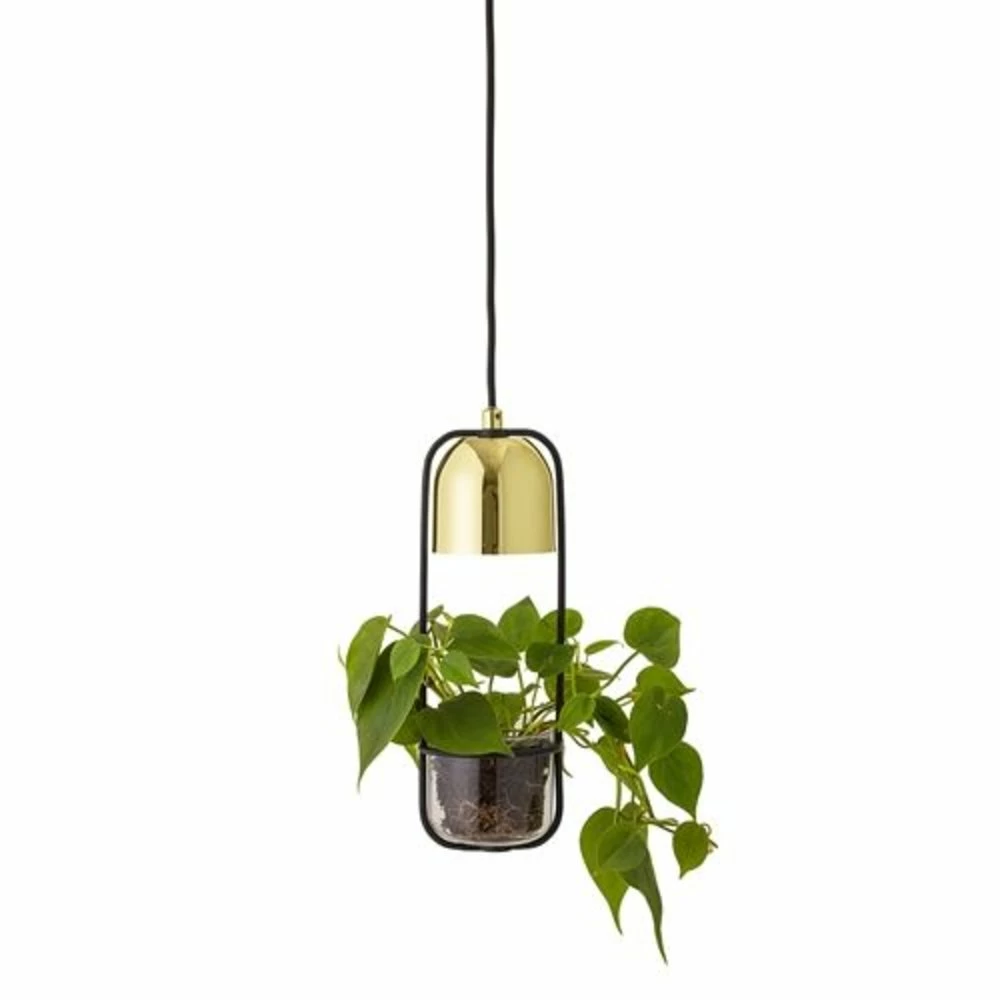 Bloomingville Hanglamp Gold Finish LED Glas 1 Bloomingville Hanglamp Gold Finish LED Glas