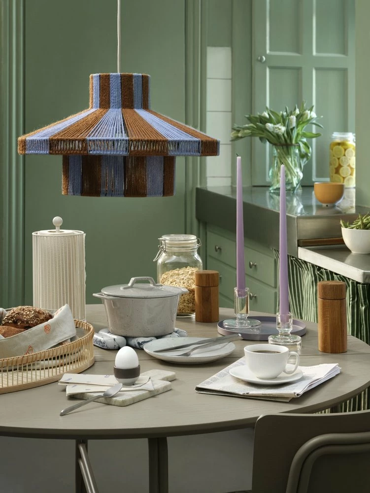 Broste Copenhagen Diana Lampenkap Blauw Ø45cm - 70195000 2 Broste Copenhagen Diana Lampenkap Blauw Ø45cm - 70195000 - Afbeelding 2