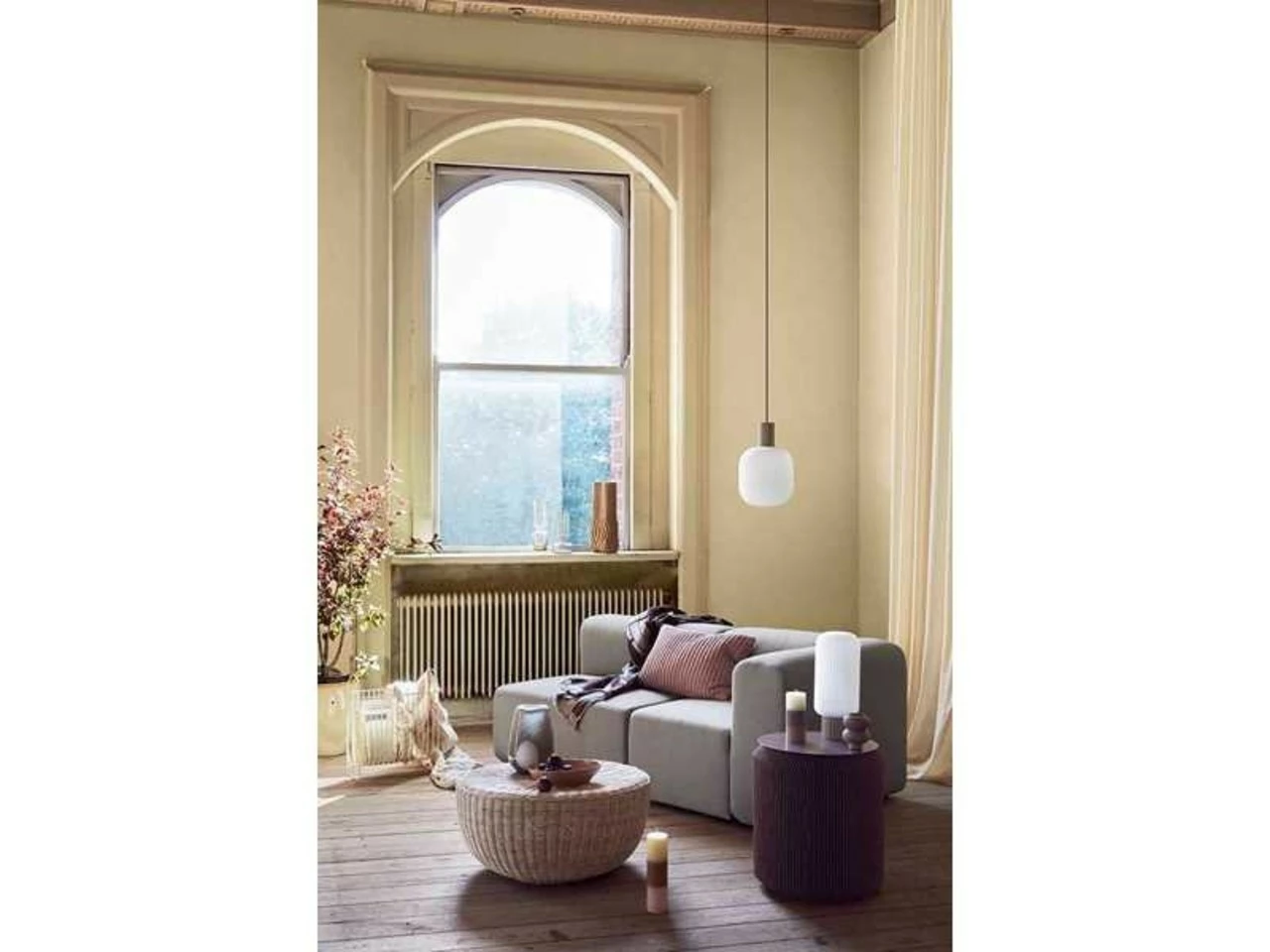 Broste Copenhagen Lolly Tafellamp Zand - Ø16XH39cm 2 Broste Copenhagen Lolly Tafellamp Zand - Ø16XH39cm - Afbeelding 2