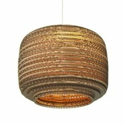 Graypants Ausi12 Hanglamp Bruin Karton Ø28x20cm