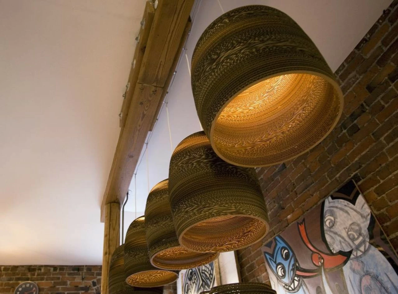 Graypants Bell10 Hanglamp Bruin Karton Ø27x28cm 2 Graypants Bell10 Hanglamp Bruin Karton Ø27x28cm - Afbeelding 2