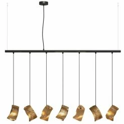 Graypants Moa Linear7 Hanglamp Bruin Ø15x126cm