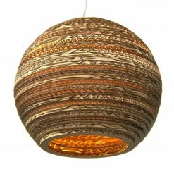 Graypants Moon14 Hanglamp Bruin Karton Ø36x31cm