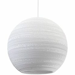 Graypants Moon18 Hanglamp Wit Karton Ø45x40cm