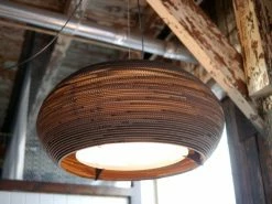 Graypants Ohio24 Hanglamp Bruin Karton Ø61x24cm -verlichting Soldes Boutique graypants ohio24 hanglamp bruin karton 61x24cm 1