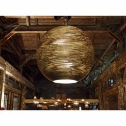 Graypants Sun48 Hanglamp Bruin Karton Ø128x108cm -verlichting Soldes Boutique graypants sun48 hanglamp bruin karton 128x108cm 1