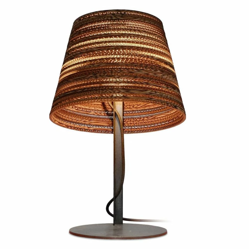 Graypants Tilt Tafellamp Bruin Karton Ø34x24x56cm 1 Graypants Tilt Tafellamp Bruin Karton Ø34x24x56cm