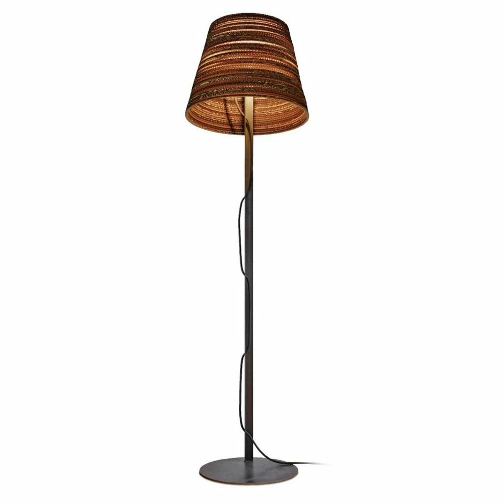 Graypants Tilt Vloerlamp Bruin Karton Ø46x35x170cm 1 Graypants Tilt Vloerlamp Bruin Karton Ø46x35x170cm