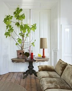 HKliving Cone Lampenkap Zijde - Bruin ø32cm -verlichting Soldes Boutique hkliving cone lampenkap zijde bruin o32cm 4