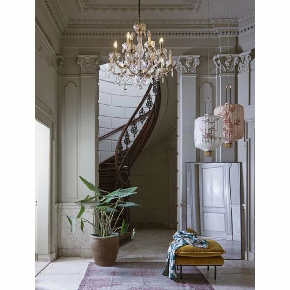 HKliving Lantaarn Lamp XL Huidskleur 45x45x92cm 4 HKliving Lantaarn Lamp XL Huidskleur 45x45x92cm - Afbeelding 4