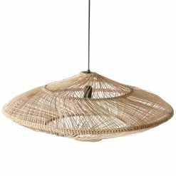 HKliving Rieten Hanglamp Ovaal - Naturel -verlichting Soldes Boutique hkliving rieten hanglamp ovaal naturel 1