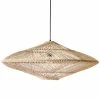 HKliving Rieten Hanglamp Ovaal - Naturel