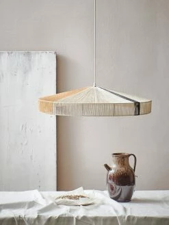 HKliving Touw Hanglamp - Zwarte Strook -verlichting Soldes Boutique hkliving touw hanglamp zwarte strook 2