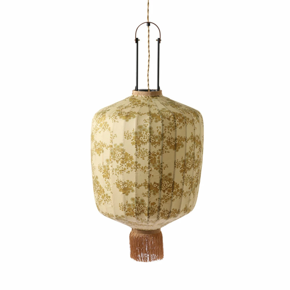 HKliving Traditionele Lantaarn Lamp Met Vintage Print 2 HKliving Traditionele Lantaarn Lamp Met Vintage Print - Afbeelding 2