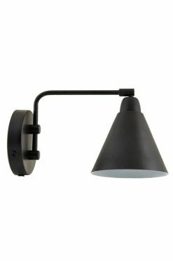 House Doctor Game Wandlamp Zwart Wit Metaal