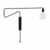House Doctor Swing Wandlamp Zwart Metaal Messing Verstelbaar