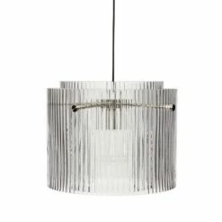 Hubsch Hanglamp Glas/metaal - Clear/nickel