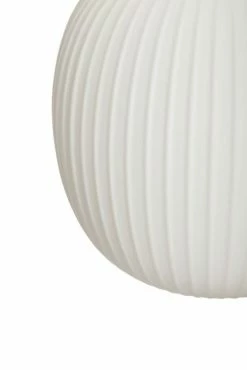 Hubsch Hanglamp Glas - Wit/messing ø42cm -verlichting Soldes Boutique hubsch hanglamp glas wit messing o42cm 4