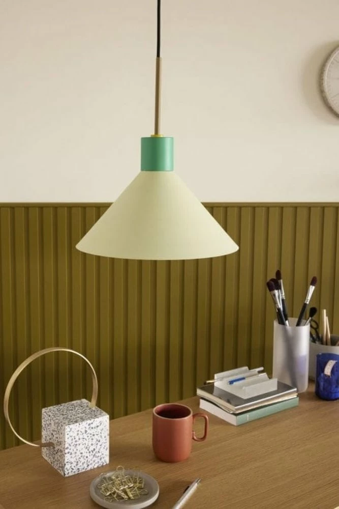 Hubsch Hanglamp Metaal - Bruin/groen/geel 5 Hubsch Hanglamp Metaal - Bruin/groen/geel - Afbeelding 5
