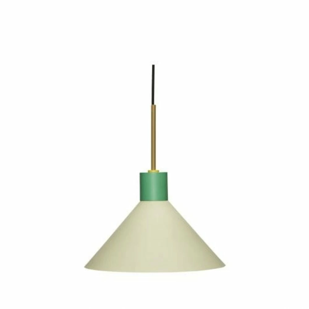 Hubsch Hanglamp Metaal - Bruin/groen/geel 1 Hubsch Hanglamp Metaal - Bruin/groen/geel