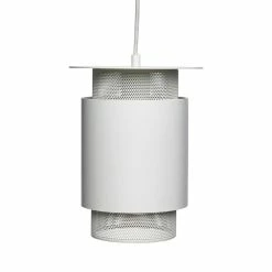 Hubsch Hanglamp Wit Metaal Mesh