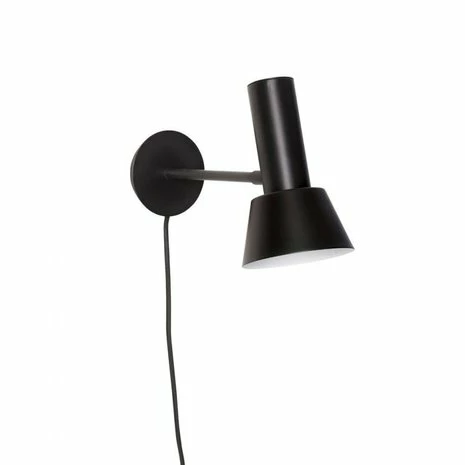 Hubsch Wandlamp Metaal Zwart 2 Hubsch Wandlamp Metaal Zwart - Afbeelding 2