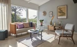 Hubsch Wandlamp Textiel Metaal - Zand/messing -verlichting Soldes Boutique hubsch wandlamp textiel metaal zand messing 4