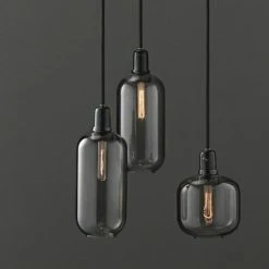 Normann Copenhagen AMP Large Hanglamp Smoke Zwart -verlichting Soldes Boutique normann copenhagen amp large hanglamp smoke zwart 5