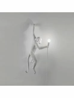 Seletti Monkey Lamp Hanging Left - Wit -verlichting Soldes Boutique seletti monkey lamp hanging left wit 2