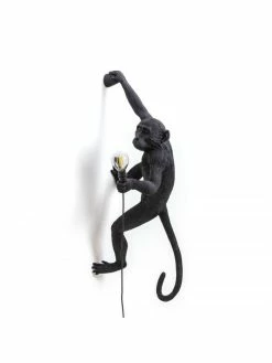 Seletti Monkey Lamp Hanging Right - Zwart -verlichting Soldes Boutique seletti monkey lamp hanging right zwart 3