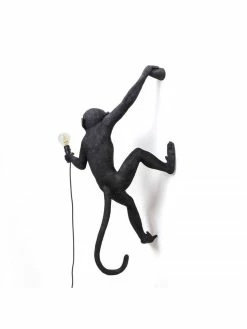 Seletti Monkey Lamp Hanging Right - Zwart -verlichting Soldes Boutique seletti monkey lamp hanging right zwart 6