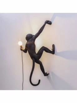 Seletti Monkey Lamp Hanging Right - Zwart -verlichting Soldes Boutique seletti monkey lamp hanging right zwart 7