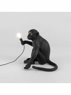 Seletti Monkey Lamp Sitting - Zwart -verlichting Soldes Boutique seletti monkey lamp sitting zwart 2