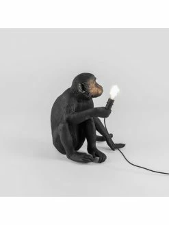 Seletti Monkey Lamp Sitting - Zwart -verlichting Soldes Boutique seletti monkey lamp sitting zwart 5