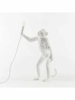 Seletti Monkey Lamp Standing - Wit -verlichting Soldes Boutique seletti monkey lamp standing wit 2