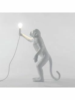 Seletti Monkey Lamp Standing - Wit -verlichting Soldes Boutique seletti monkey lamp standing wit 4