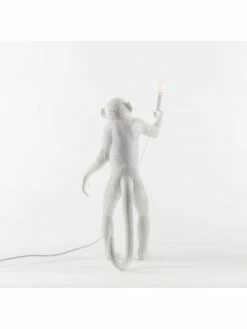 Seletti Monkey Lamp Standing - Wit -verlichting Soldes Boutique seletti monkey lamp standing wit 6