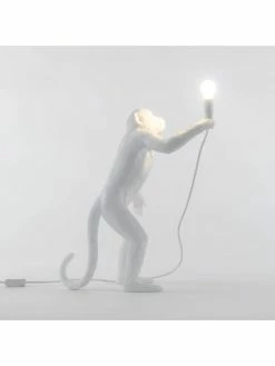 Seletti Monkey Lamp Standing - Wit -verlichting Soldes Boutique seletti monkey lamp standing wit 8