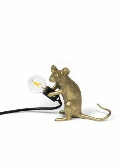 Seletti Mouse Lamp Mac - Goud 15 Seletti Mouse Lamp Mac - Goud -verlichting Soldes Boutique seletti mouse lamp mac goud 5