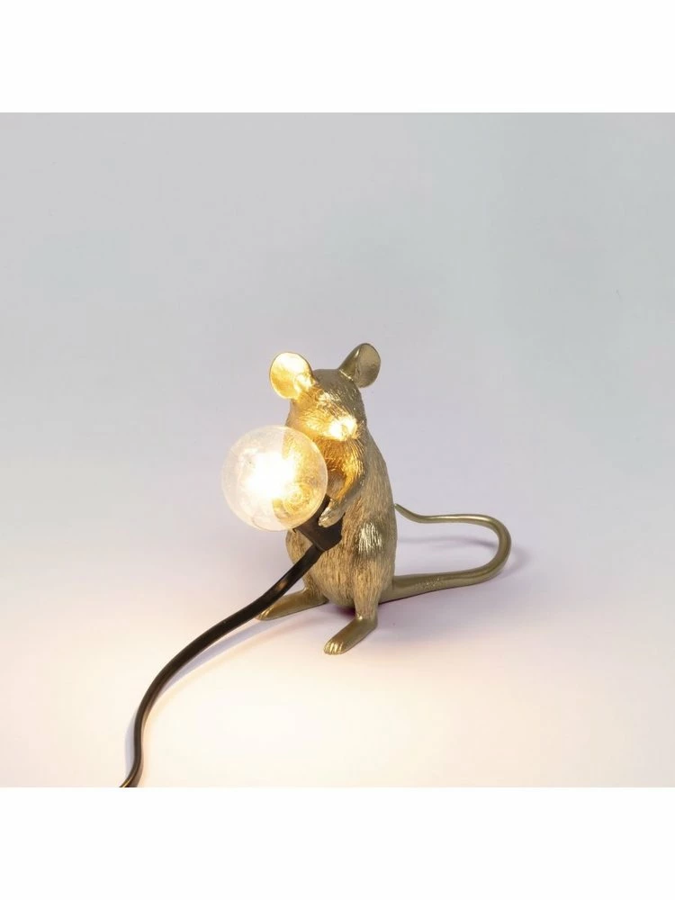 Seletti Mouse Lamp Mac - Goud 9 Seletti Mouse Lamp Mac - Goud - Afbeelding 9
