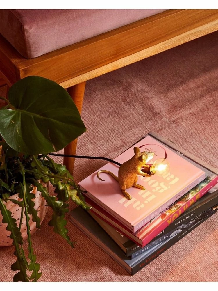 Seletti Mouse Lamp Mac - Goud 10 Seletti Mouse Lamp Mac - Goud - Afbeelding 10